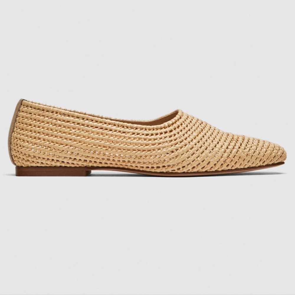 Zara flat woven shoes